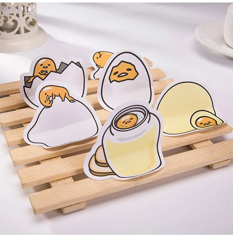 CXZY page cute Gudetama Lazy egg memo pad самоклеящийся блокнот для записей клеящийся бумажный стикер kawaii Корейская школьная записная книжка 3B818