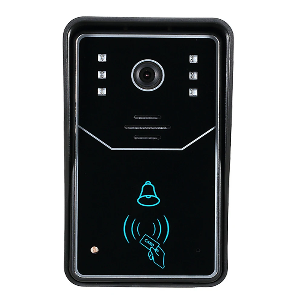 12V Touch Key Wireless Video Door Phone Home Intercom System IR RFID Camera Kit With Motion Detection Alarm IR Night Vision
