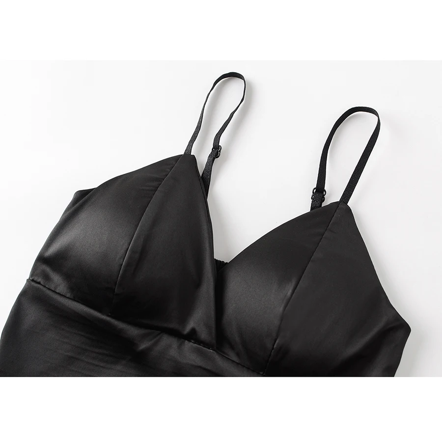 Модельные шелковые женские короткие топы 2019 Camisole Camis Bralette Strappy без подкладки