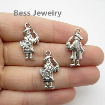 

25pcs(25*14mm) Antique Silver People Charm fit for pandora style Bracelets Necklace DIY Metal Jewelry Making