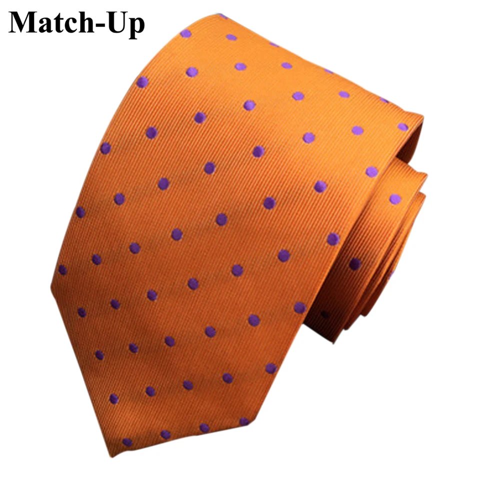 

2016 new Polyester silk tie colored dots wave point men's tie 20