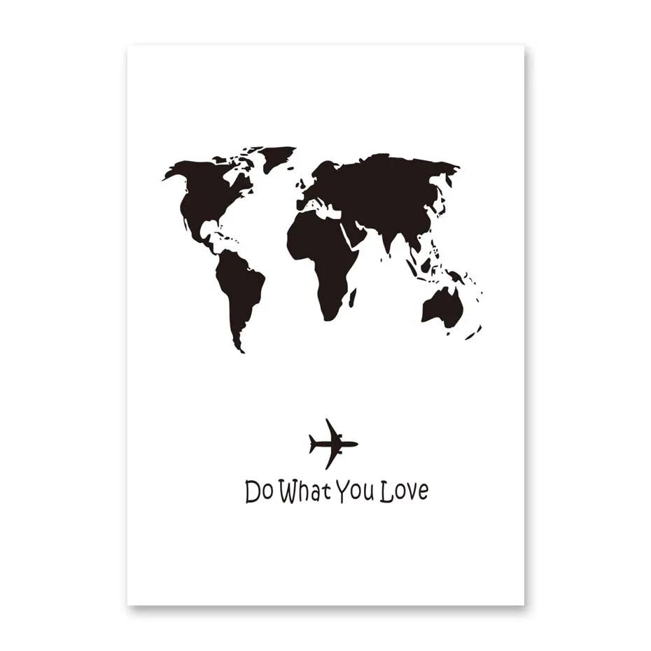 Motivational Quotes Canvas Painting By Numbers Do What You Love Poster & Prints For Kid Living Room Home Decor Inspiron Wall Art (5)
