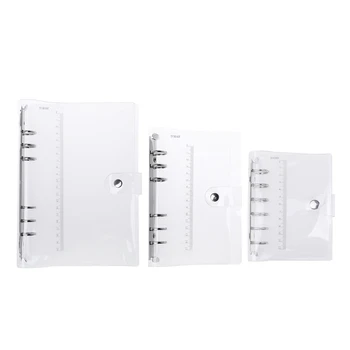 

A5/A6/A7 PVC Notebook Notepad Sheet Shell Cover File Folder 6 Holes Binder DIY Notebook Binder