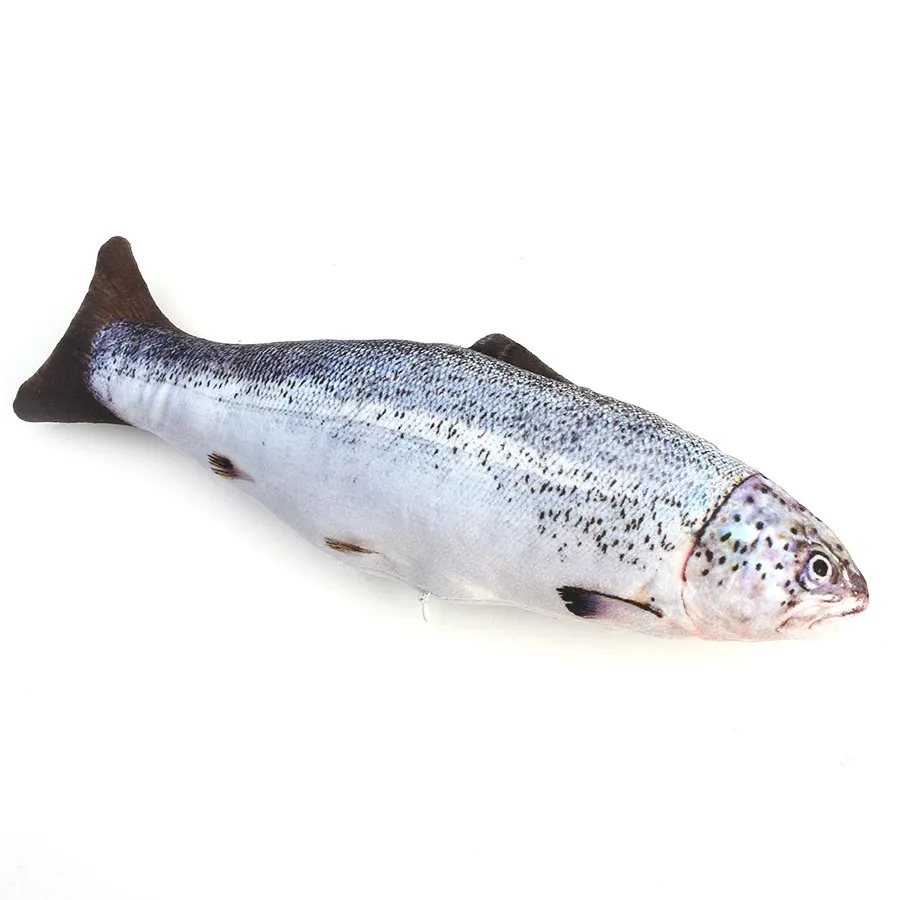 Salmon 30 см Cat игрушки интерактивные Сайра испанский скумбрия Cat мышь перо Чик рыбы школа Mascotas высокая моделирования рыбы - Цвет: Salmon