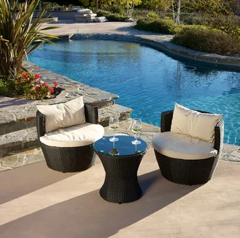 

NEW!Rattan coffee table and chair Set with Cover