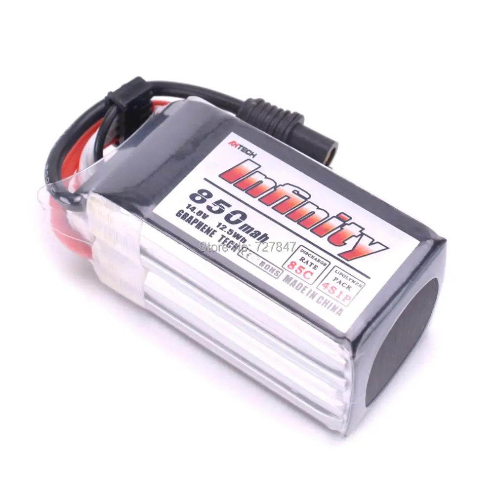 

14.8V 850mah 85C 4S1P Graphene For Infinity LiPo Battery Support 15C Boosting Charge For Rc Models