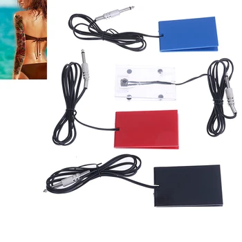 

Hot Sale Acrylic Tattoo Machine Footswitch Power Supply Foot Pedal Controller Blue/Red/Black/Transparent Tattoo Power Supply