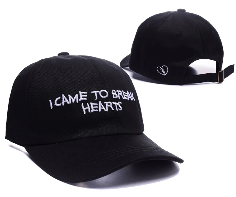 Бейсболка I Come to break Heart skateboard snapback головные уборы для мужчин и женщин хип-хоп bone