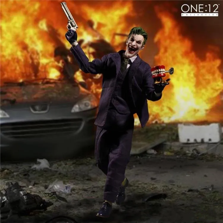  6inch 15cm MEZCO Batman One:12 DC Comics The Dark Knight Batman The Joker Action Figure Model Toy