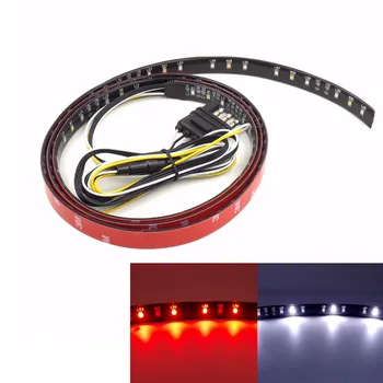 

60" Multifunction Trunk Tailgate Flexible Red White LED Light Strip Bar For Reverse Brake Turn Signal Tail for Pickup Truck SUV