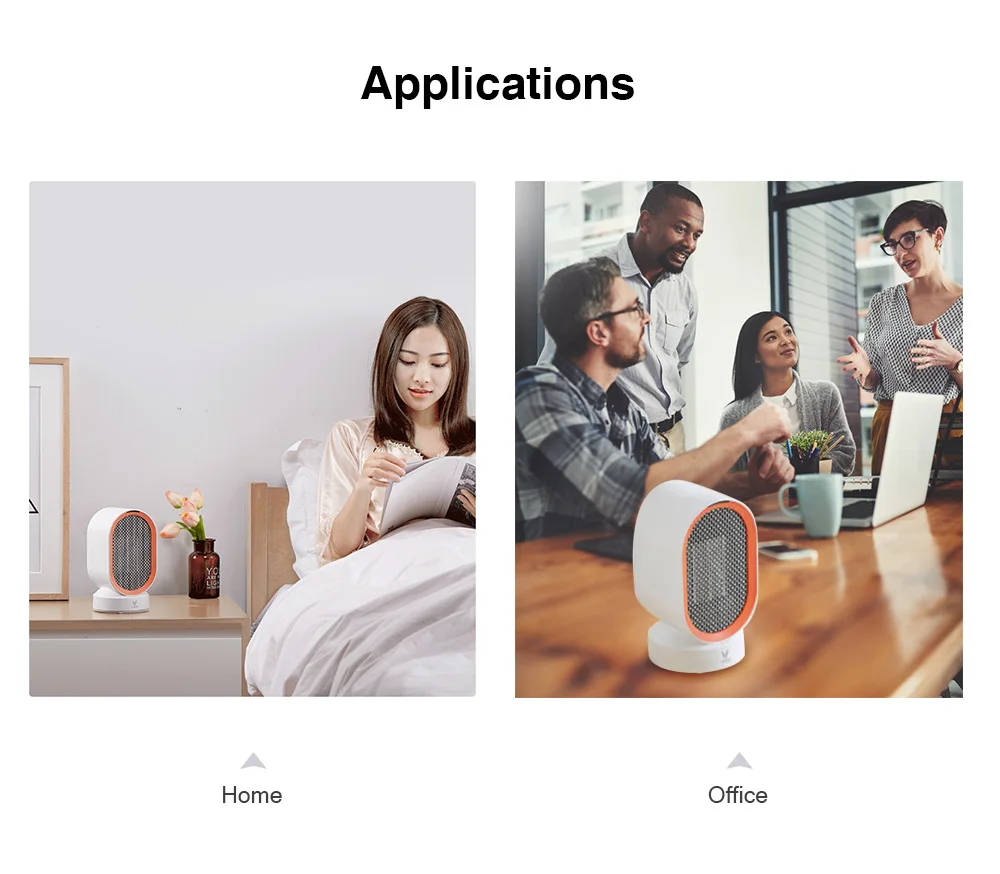 Xiaomi VIOMI электрический обогреватель Портативный сенсорный контроль широкоугольный PTC керамический тепловой Настольный смарт-удерживающий