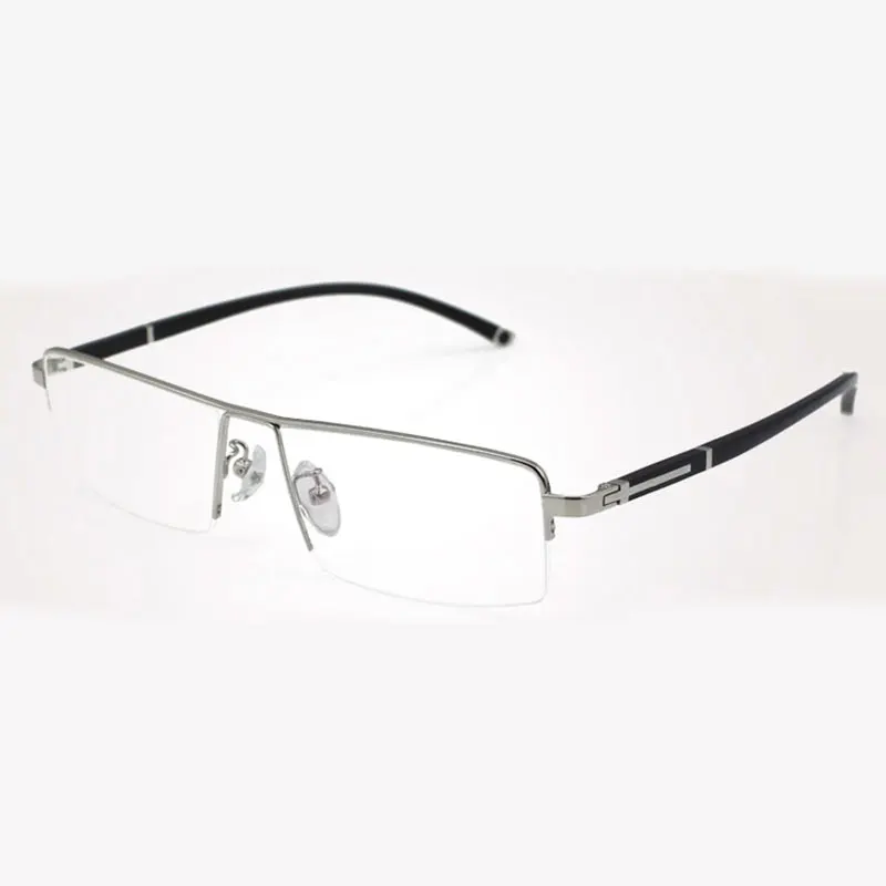 Reven Jate оправа для очков для оптических деловых мужчин оправа для очков Rx-able по рецепту полуоправы из сплава очки для мужчин