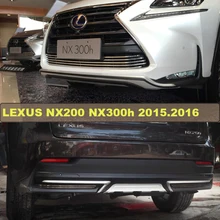 For LEXUS NX200 NX300h 2015.2016 Bumper Protector Guard Skid Plate High Quality Brand New ABS Front+Rear Bumpers Car Accessories