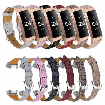 

20pcs Bling Leather Strap For Fitbit Charge 3 Wrist Band for Fitbit Band Replacement Wrist Strap for Fitbit Charge 3 Accessories
