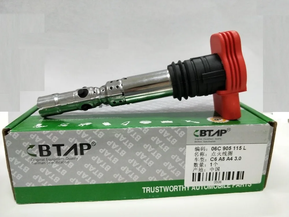 

BTAP 1PCS German Specification NEW HIGHH QUALITY CAR AUTOPART IGNITION COIL FOR AUDI A4 A6 A8 06C 905 115 L