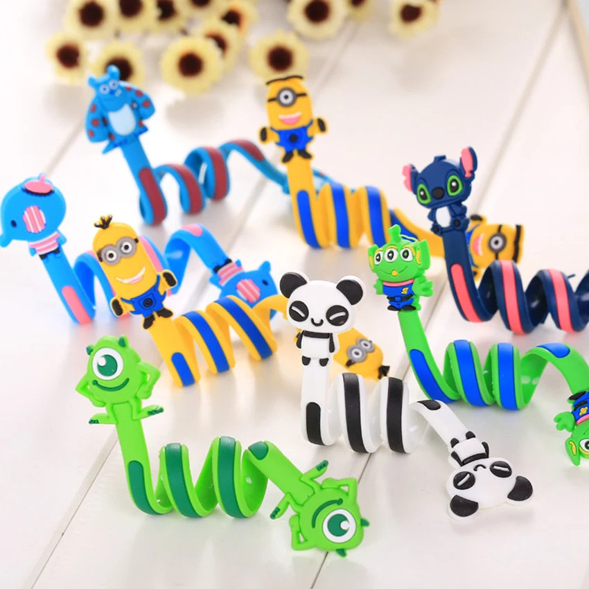 Funelego Cartoon Lovely Style D7 Earphone Wire Organizer Cord Protector For MP3 USB Data Rubber Cable Winder Management Funelego Cartoon Lovely Style D7 Earphone Wire Organizer Cord Protector For MP3 USB Data Rubber Cable Winder Management