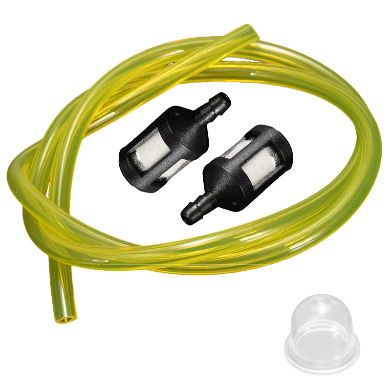 New Fuel Filters&2ft 3mm Yellow Fuel Line&Primer Bulb for Ryobi Petrol