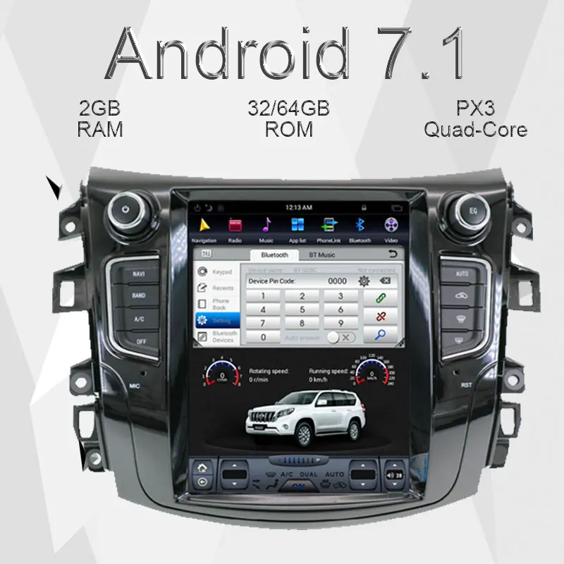 Aotsr Android 7,1 Tesla стиль автомобиля нет dvd-плеер gps навигация радио для NISSAN NP300 Navara+ автомобильный блок стерео Мультимедиа