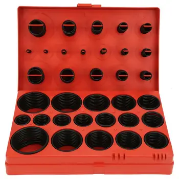 

419Pcs Black O-ring Seal Gasket Assortment Kit Universal Rubber O Ring Kit w/ Box rubber seal ring 32 Sizes