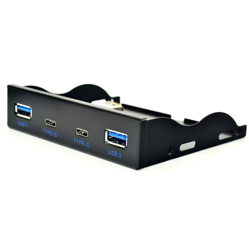 Hub Usb c para Computador Desktop Unidade de Disquete Painel Frontal Portas Usb 3.0 Portas Usb 3.1 tipo c Conector de 20 Pinos - Imagem 6