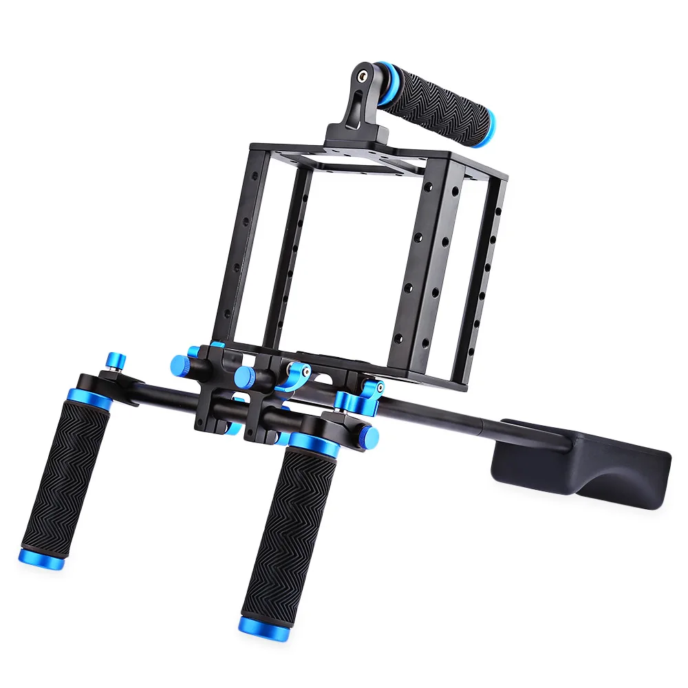 

WEIHE Aluminum Alloy Camera Video Cage Shoulder Mount Rig Kit for Canon 5D II