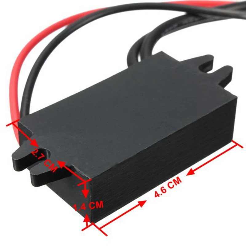 12 В до 5 В двойной USB адаптер питания конвертер кабельный разъем автомобильное зарядное устройство для телефона
