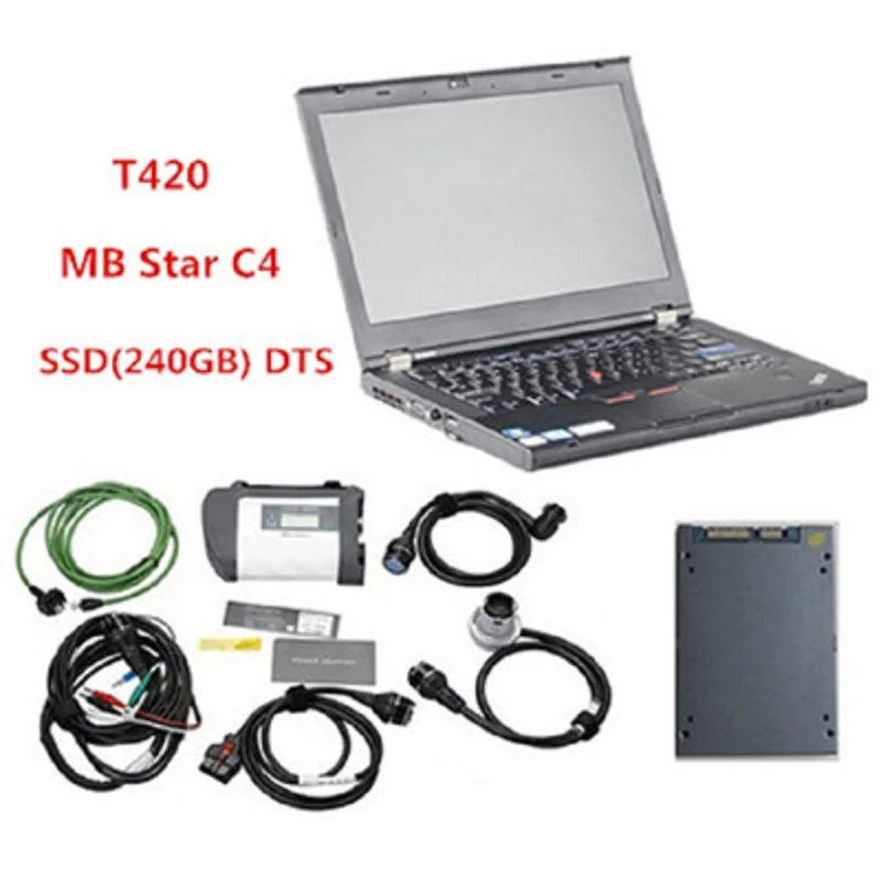 T420 (I5/4 ГБ) + Звезда C4 MB SSD (240 DTS Монако 8 Vediamo Xentry DAS EPC Полный Супер Инженеров с Win7 64Bit
