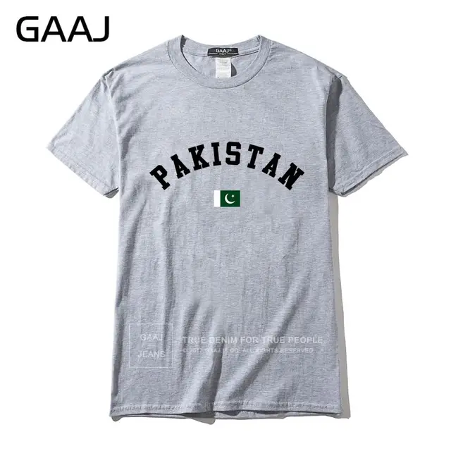 Pakistan Flag Men T Shirts Clothing Streetwear Print Letter Northern