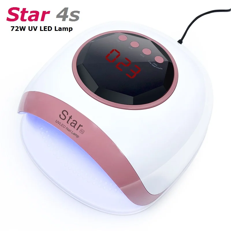 

Star4 72W Nail Dryer UV LED Nail Lamp LCD Display 30 LEDs Dryer Lamp for Curing Gel Polish Auto Sensing Nail Manicure Tool