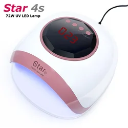Star4 72W Nail Dryer UV LED Nail Lamp LCD Display 30 LEDs Dryer Lamp for Curing Gel Polish Auto Sensing Nail Manicure Tool Star4 72W Nail Dryer UV LED Nail Lamp LCD Display 30 LEDs Dryer Lamp for Curing Gel Polish Auto Sensing Nail Manicure Tool