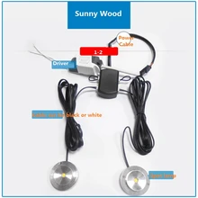 Светодиодный светильник спот, 85-265Vac крепежный комплект, диск с драйверами 1 шт. 2/3/4/5/6/7/8/9 1 Вт свет ювелирных изделий, разветвитель лампы для контуража