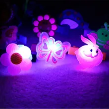 3 шт., мягкая флэш-Заколка Для хвостика, мультяшная светящаяся заколка для волос, светящиеся палочки, светильник, палка, вечерние, для кемпинга, аварийная, светящаяся в темноте, игрушки