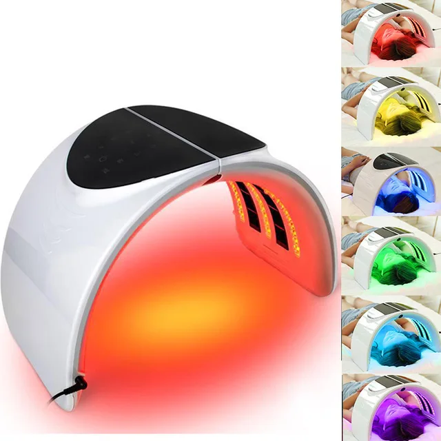 US $259.00  Professional Photon PDT LED Light Facial Mask Machine 7 Colors Acne Treatment Face Whitening Skin R