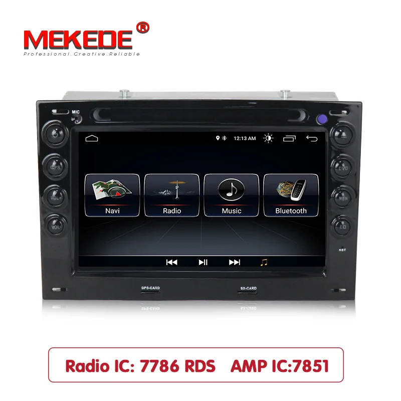 Best MEKEDE HD 2din Android 8.1 Car DVD Radio Player Multimedia for Renault Megane 2 ii 2006 2007 2008 2009 2010 with BT Wifi GPS 0