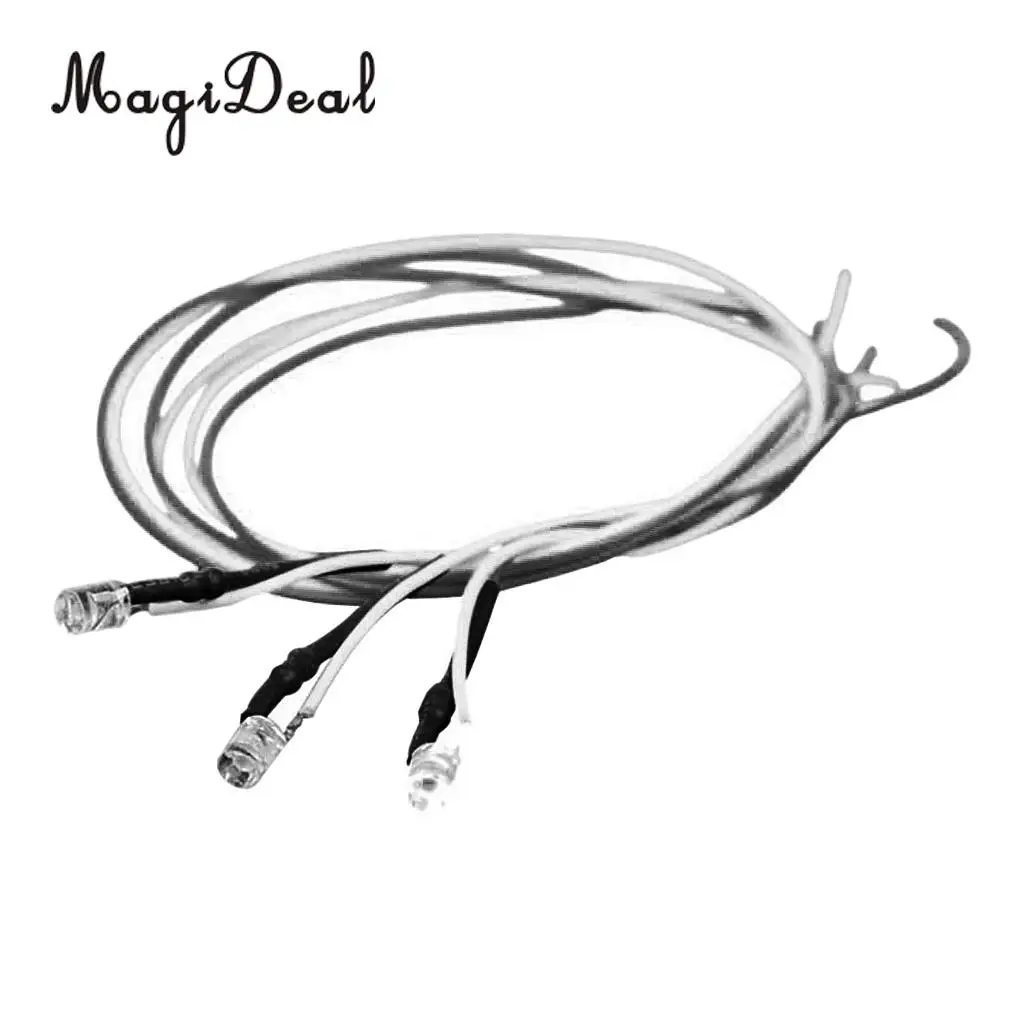 MagiDeal 5Pcs LED Light Cool Lighting Wire Cable for Sand Table Train Railroad Diorama Architecture Park Garden Lamp DIY Accs
