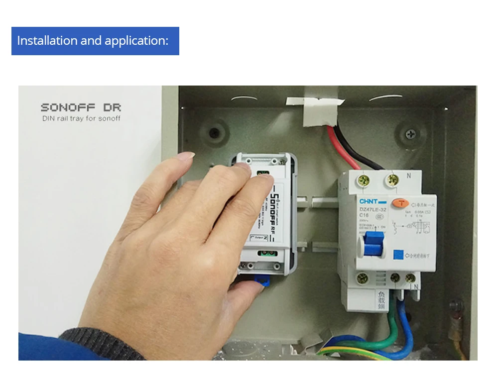 SONOFF dr Din Rail лоток Регулируемый установленный рейку чехол держатель для Sonoff Basic/RF/Pow/TH10/16/Dual