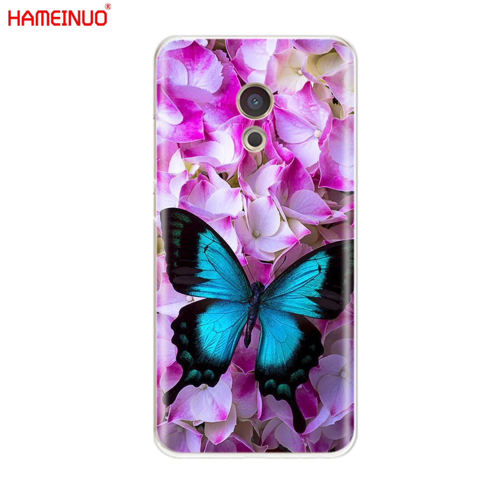 HAMEINUO бабочка на белой розы цветок крышка чехол для телефона для Meizu M6 M5 M5S M2 M3 M3S MX4 MX5 MX6 PRO 6 5 U10 U20 note plus