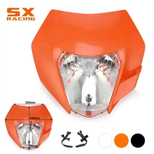 Motorcycle Universal Headlight Headlamp Light For KTM EXC SX XC XCW XCF XCFW SXF SMR EXCF 125 150 250 300 350 450 530 Dirt Bike powerzone headlight for ktm sx exc xcw xcf sxf smr motorcycle dirt bike motocross supermoto enduro headlamp headlight fairing