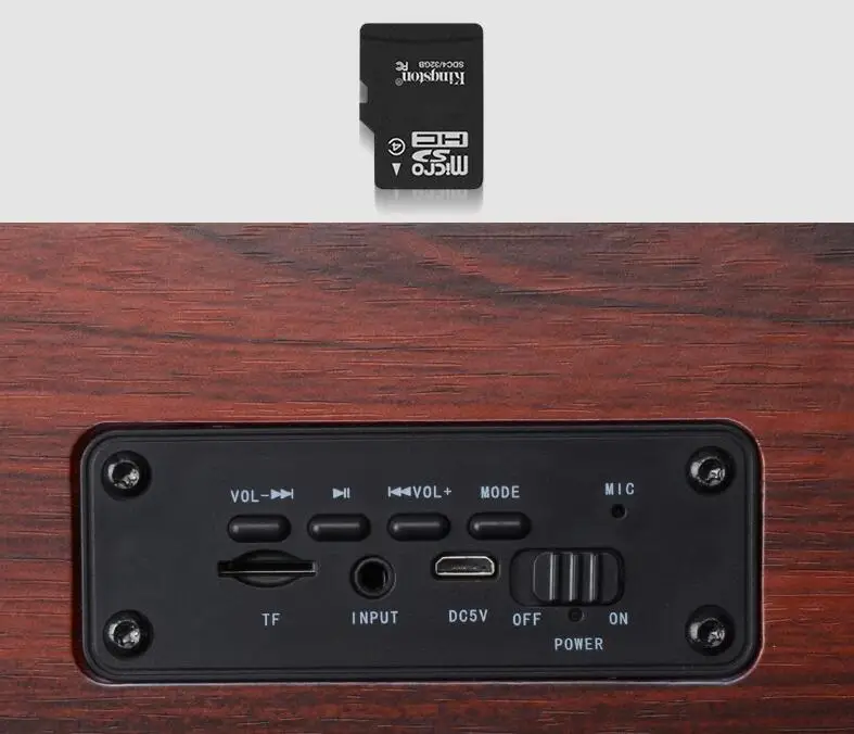 Walupine Bluetooth мобильный телефон деревянный динамик Mp3 плеер USB диск TF слот для карты для ноутбука компьютер громкий динамик усилитель 4X3 Вт
