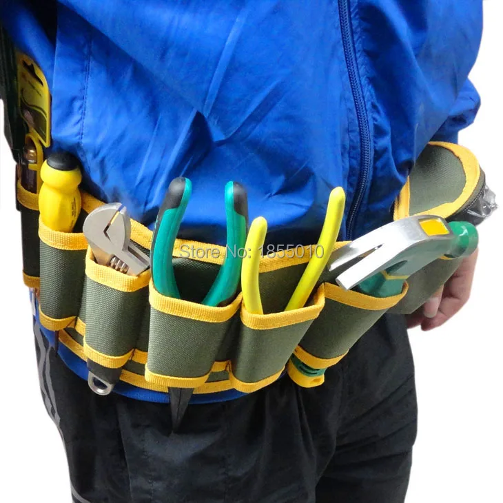 

Newest Hardware Mechanic's Canvas Tool Bag Belt Multifunction Utility Kit Pocket Pouch Organizer Random delivery of colors
