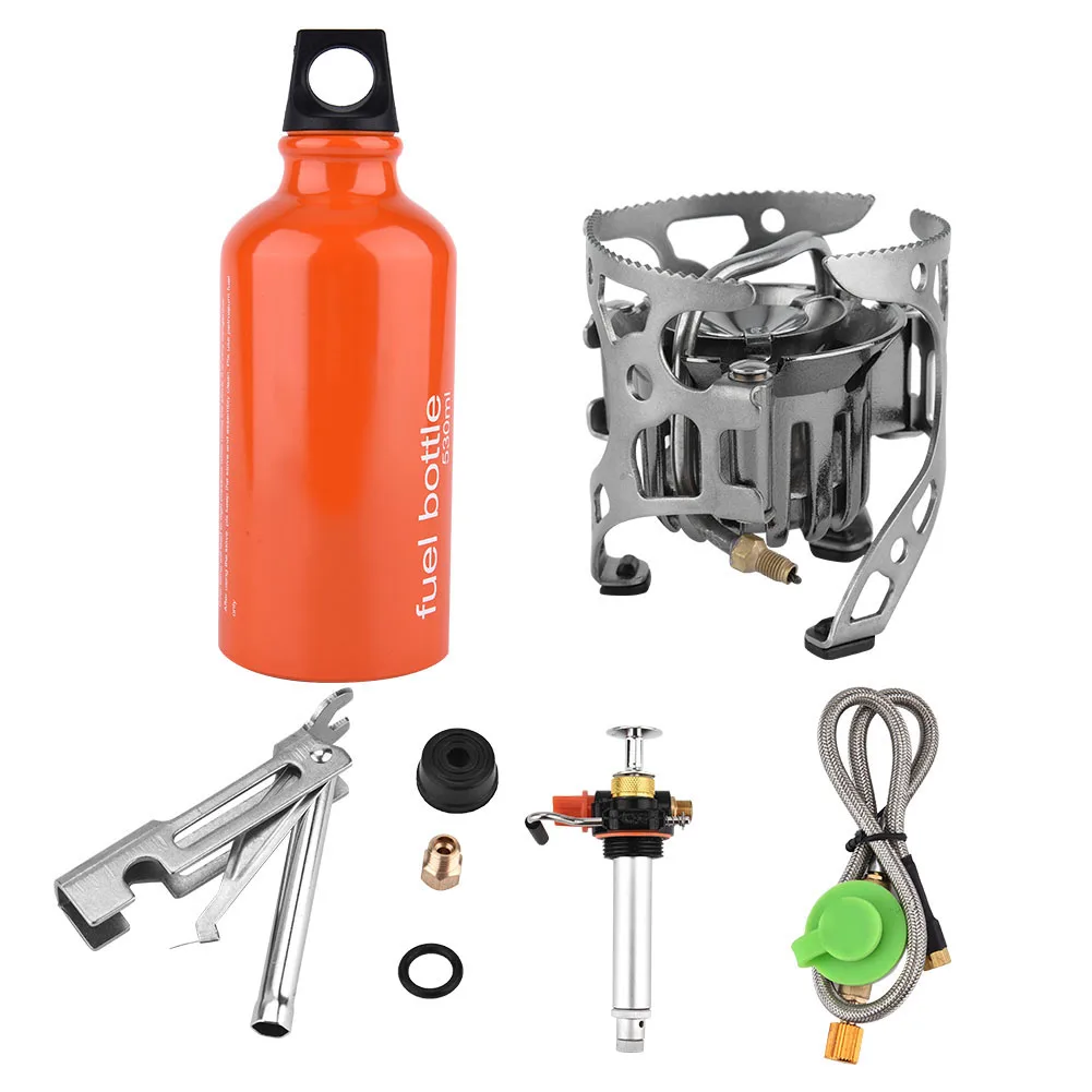 Outdoor Portable Outdoor Gasoline Stove Folding Camping Oil/Gas Multi Use Burners Hiking Picnic