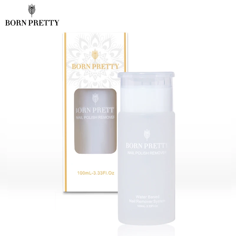 

BORN PRETTY Water Based Nail Polish Remover 100ml Nail Lacquer Cleaner Manicure Nail Art Tool