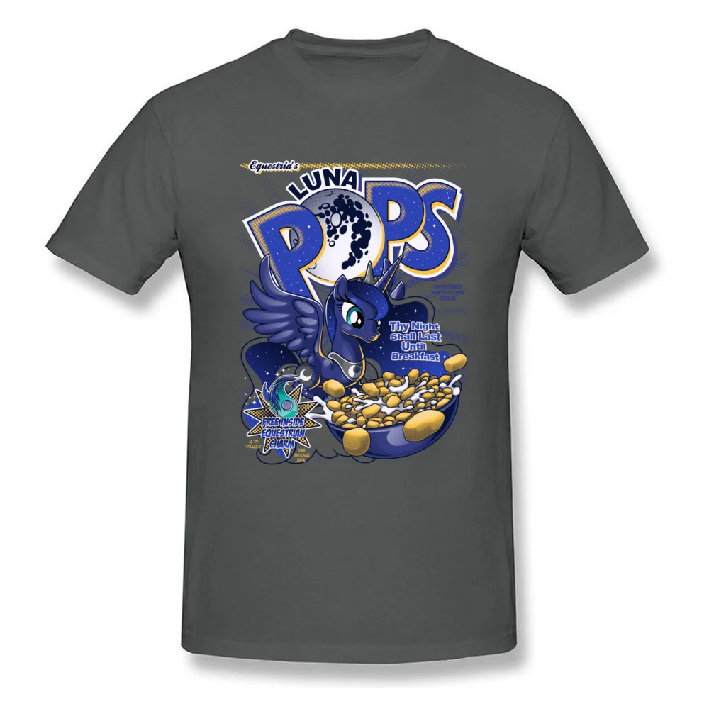 Equestrias Luna Pops Normal ostern Day Cotton Fabric Round Collar Youth T Shirt Tops Shirts High Quality Short Sleeve T-shirts Equestrias Luna Pops carbon