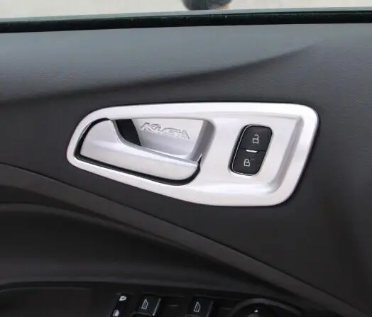 

ABS хром для Ford Escape Kuga 2017 2018 аксессуары Стайлинг Автомобильная Внутренняя дверь протектор рама крышка отделка