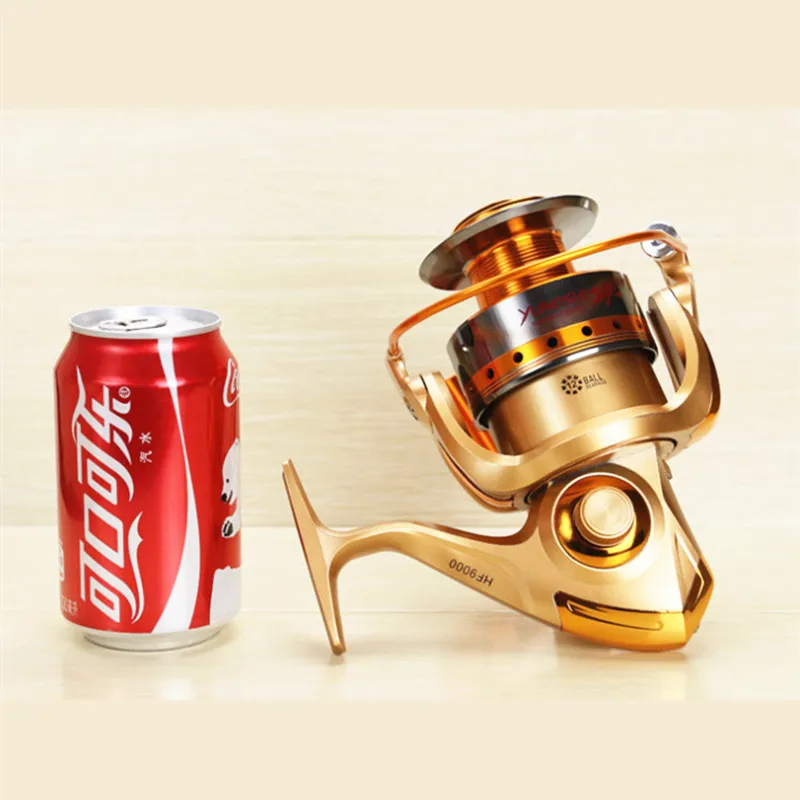 ترقية معدنية غزل الصيد بكرة 12BB الغزل البحر الصيد بكرة الكارب باس الصيد معالجة HF500-HF9000 السعر المنخفض دروبشيبينغ