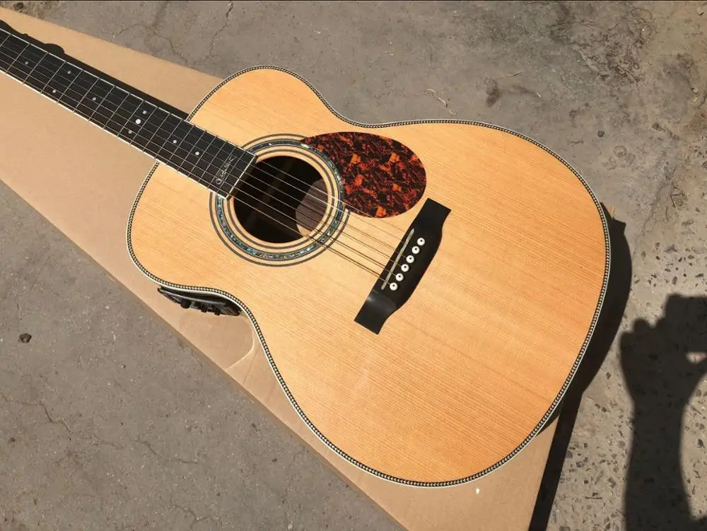 free shipping OM guitar classic acoustic guitar solid top
