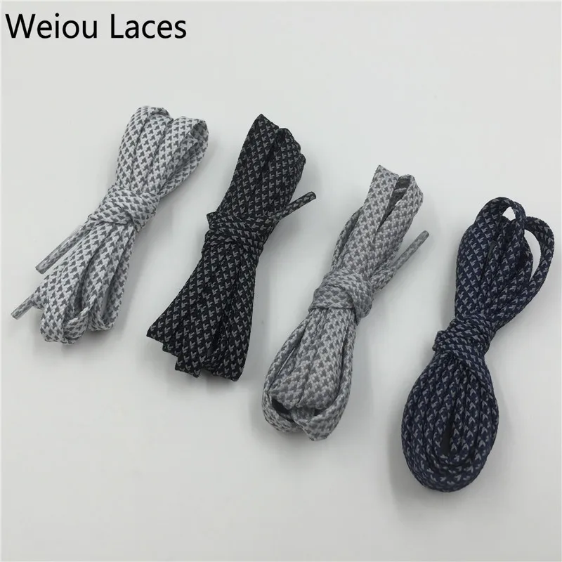 Weiou Night Run High Light 3M Flat Reflective Shoe Lace Trekking Boots Bootlace Shoelaces For Adults Kids Sports Ultra boots 350
