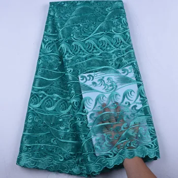 

Latest Nigerian Tulle Lace 2019 French Net Beaded Lace Fabric For Nigerian Wedding Embroidery African Lace Fabric A1572