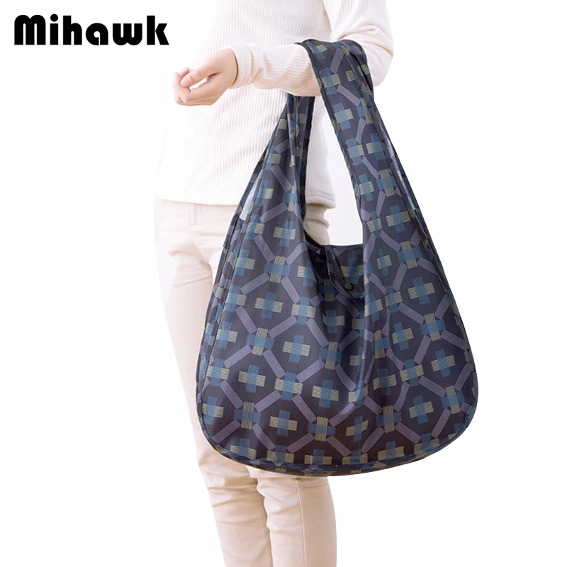 

Mihawk Fashionable Portable Collapsible Travel Shopping Bags Reusable Handbags Multifunctional Organizer Accessories Supplies