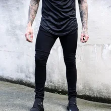 Мужские джинсы, зауженные брюки, классические джинсы, Мужские Стрейчевые джинсовые брюки, повседневные модные весенние джоггеры, эластичные, хит